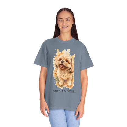 Snout & Soul Shih Tzu T-Shirt — Cute Dog Portrait Tee for Pet Lovers