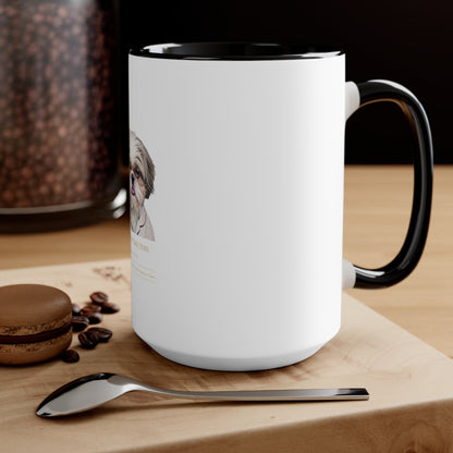 Shih Tzu 'I Woke Up Like This' Accent Coffee Mug — Cute Dog Lover Gift