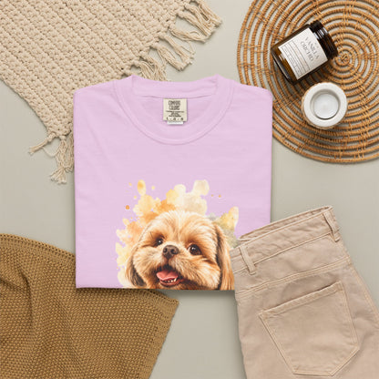 Snout & Soul Shih Tzu T-Shirt — Cute Dog Portrait Tee for Pet Lovers