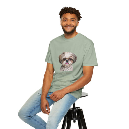 I Woke Up Like This — Shih Tzu Comfort Colors Tee | Dog Mom Shirt | Vintage Wash