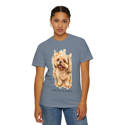 Snout & Soul Shih Tzu T-Shirt — Cute Dog Portrait Tee for Pet Lovers