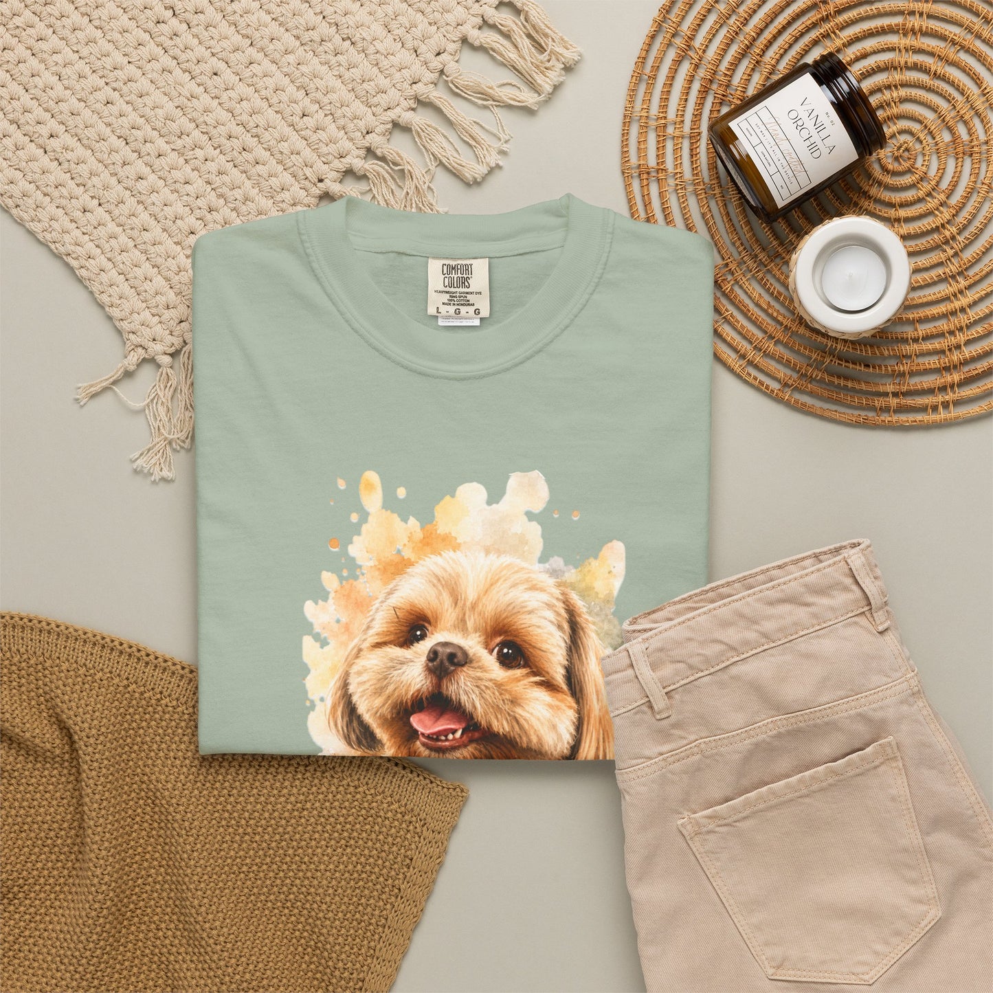 Snout & Soul Shih Tzu T-Shirt — Cute Dog Portrait Tee for Pet Lovers
