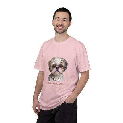 I Woke Up Like This — Shih Tzu Comfort Colors Tee | Dog Mom Shirt | Vintage Wash