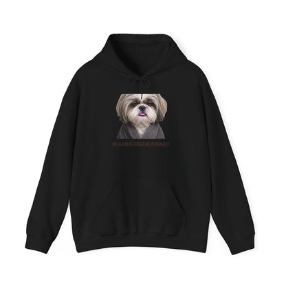 My Alarm Offended Me Personally — Shih Tzu Hoodie | Funny Dog Mom Sweatshirt