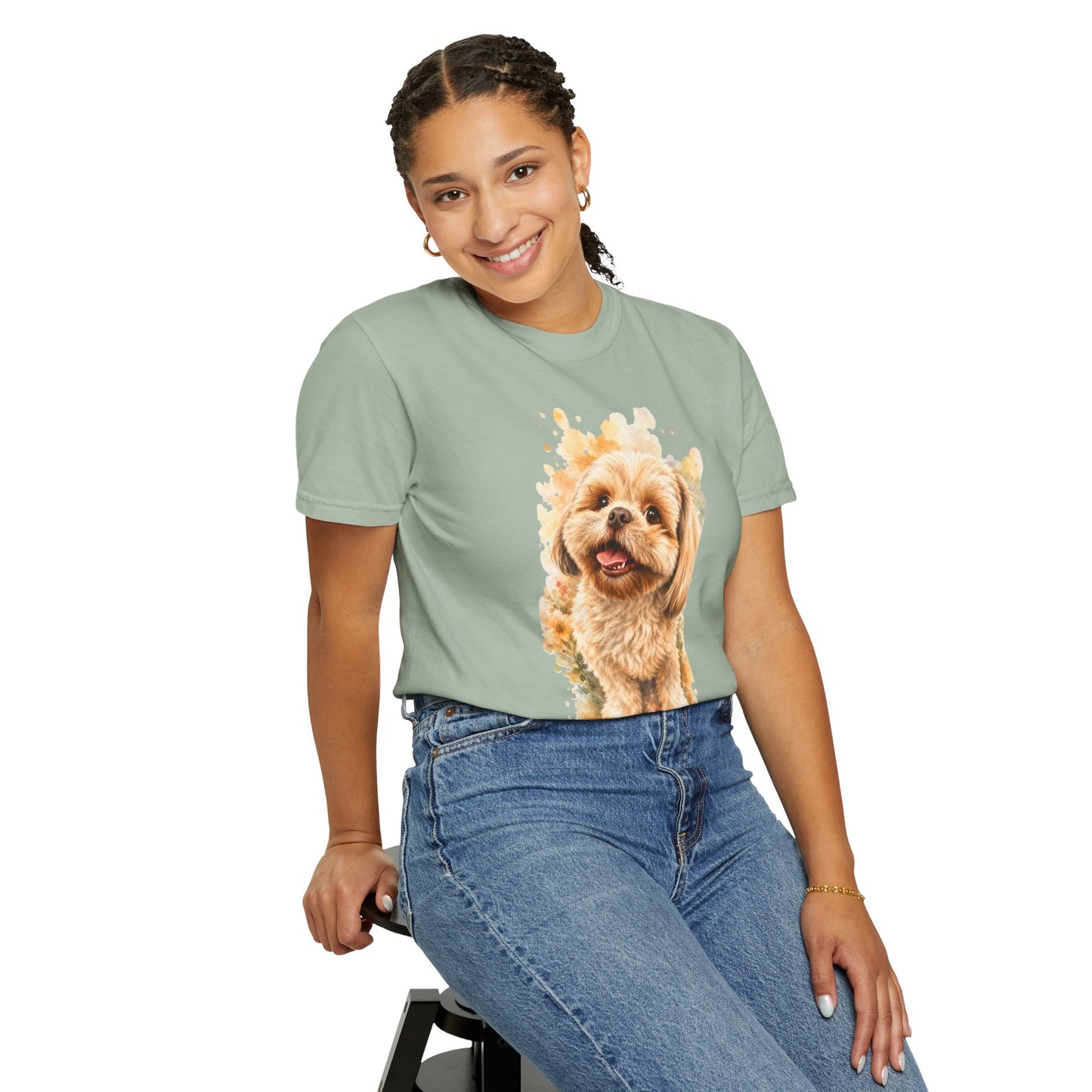 Snout & Soul Shih Tzu T-Shirt — Cute Dog Portrait Tee for Pet Lovers