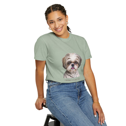 I Woke Up Like This — Shih Tzu Comfort Colors Tee | Dog Mom Shirt | Vintage Wash