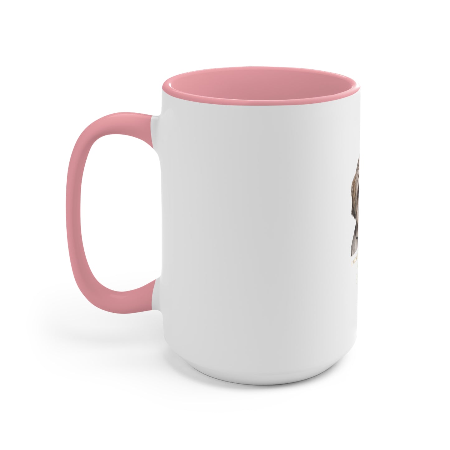Shih Tzu 'I Woke Up Like This' Accent Coffee Mug — Cute Dog Lover Gift