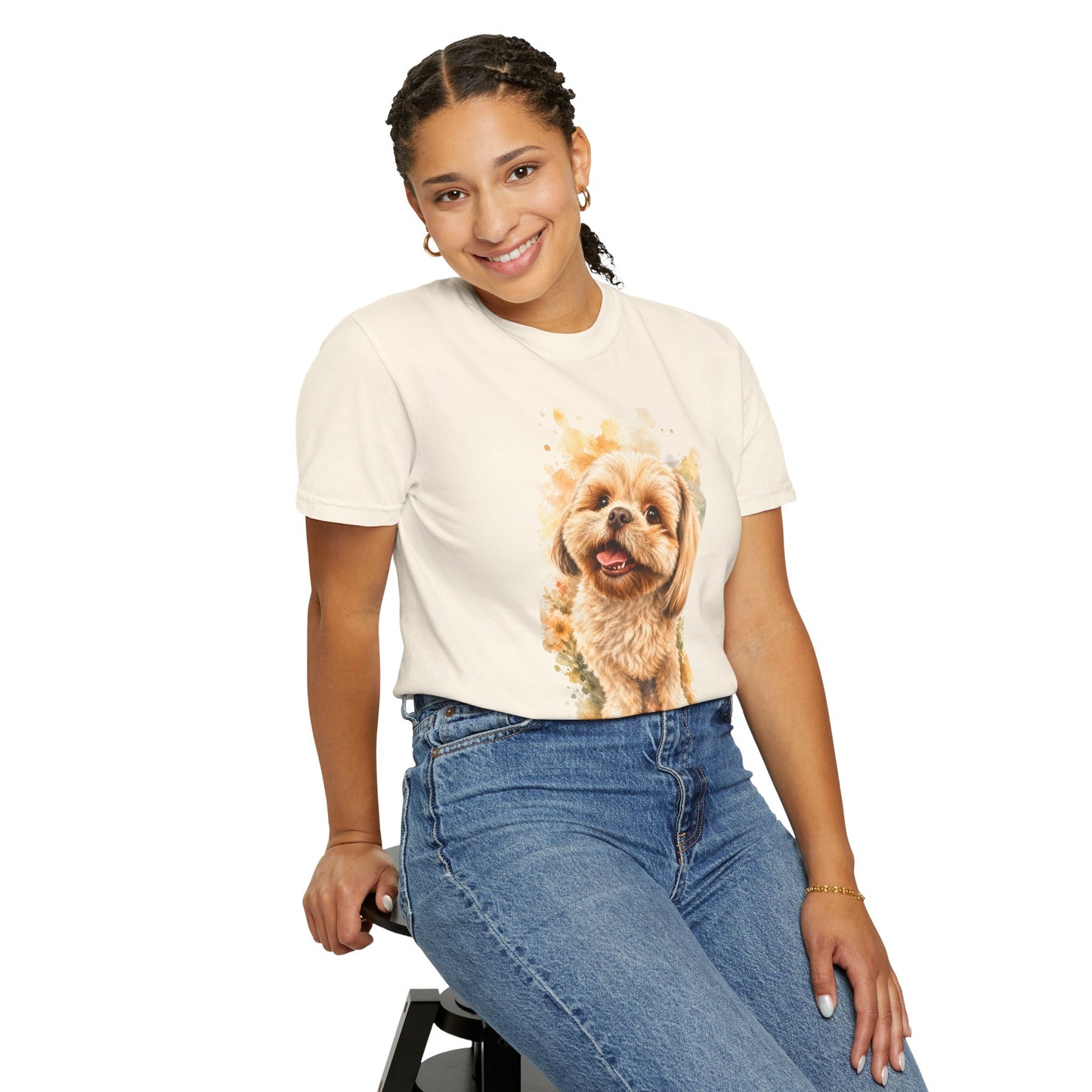 Snout & Soul Shih Tzu T-Shirt — Cute Dog Portrait Tee for Pet Lovers