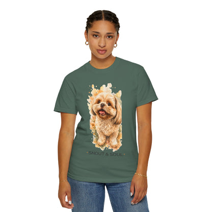 Snout & Soul Shih Tzu T-Shirt — Cute Dog Portrait Tee for Pet Lovers