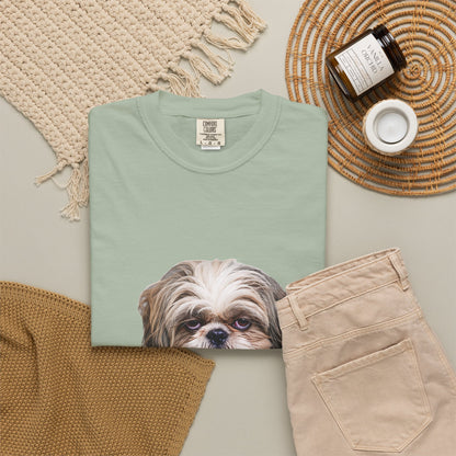 I Woke Up Like This — Shih Tzu Comfort Colors Tee | Dog Mom Shirt | Vintage Wash