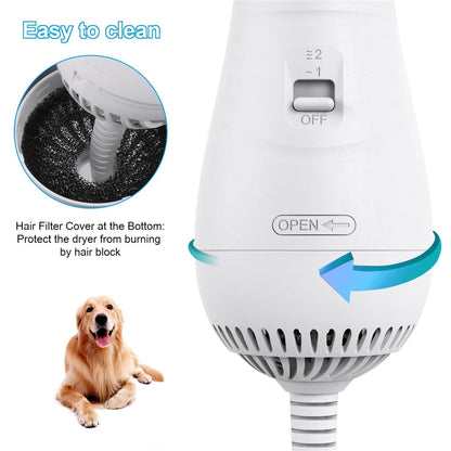 BlowDry Pro™ 2-in-1 Dog Hair Dryer & Detangling Brush