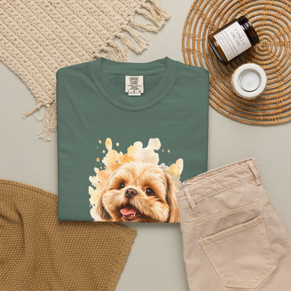 Snout & Soul Shih Tzu T-Shirt — Cute Dog Portrait Tee for Pet Lovers