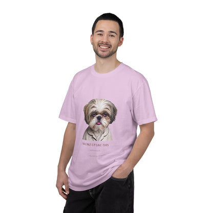 I Woke Up Like This — Shih Tzu Comfort Colors Tee | Dog Mom Shirt | Vintage Wash