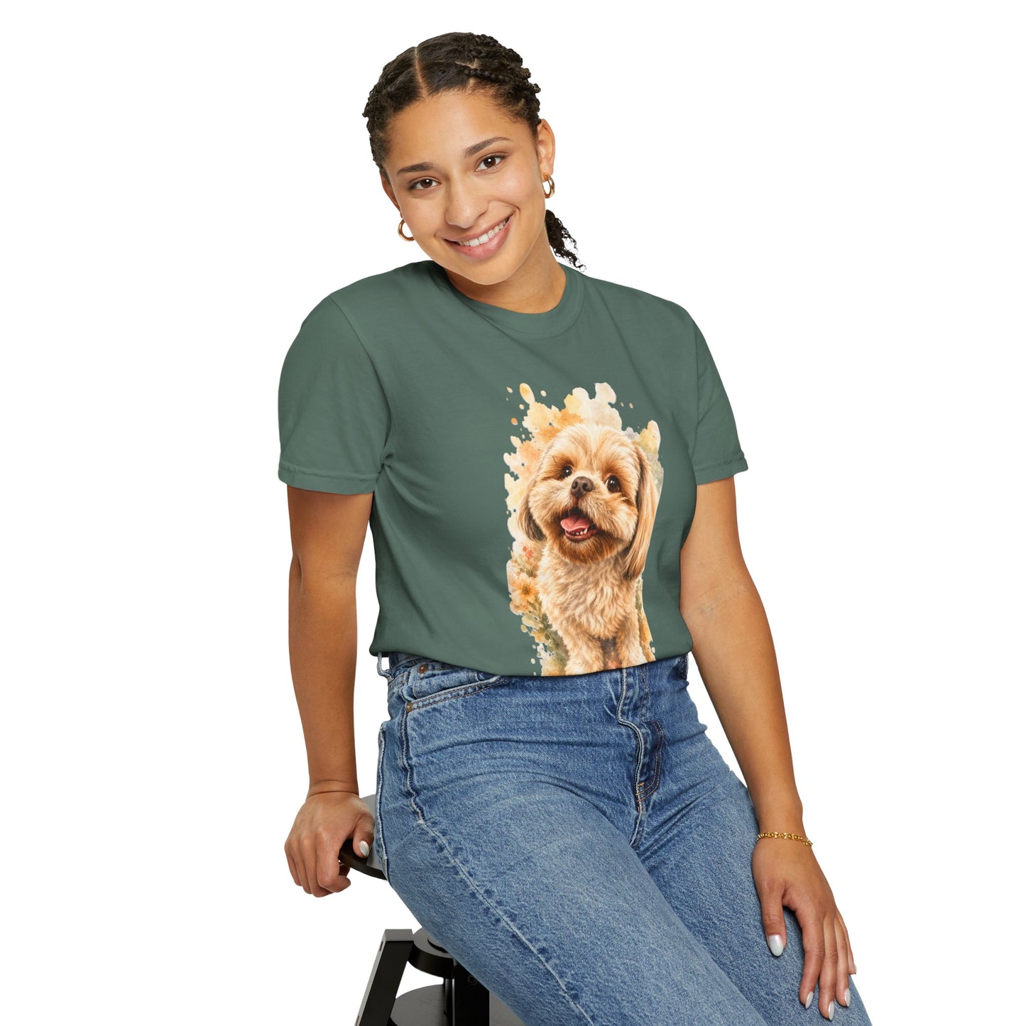 Snout & Soul Shih Tzu T-Shirt — Cute Dog Portrait Tee for Pet Lovers