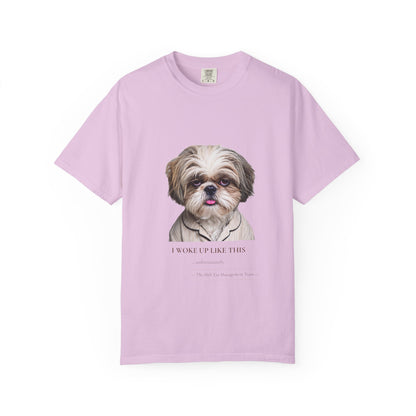 I Woke Up Like This — Shih Tzu Comfort Colors Tee | Dog Mom Shirt | Vintage Wash