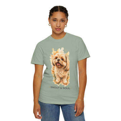Snout & Soul Shih Tzu T-Shirt — Cute Dog Portrait Tee for Pet Lovers