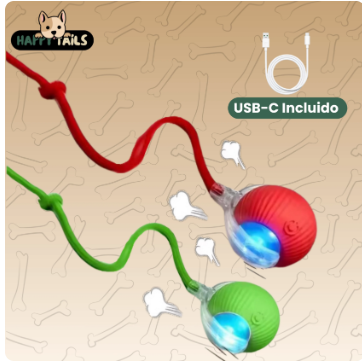 PawRoll™ Self-Rolling Interactive Pet Ball