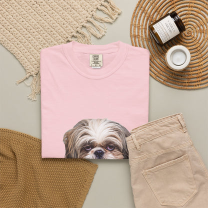I Woke Up Like This — Shih Tzu Comfort Colors Tee | Dog Mom Shirt | Vintage Wash