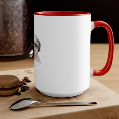 Shih Tzu 'I Woke Up Like This' Accent Coffee Mug — Cute Dog Lover Gift