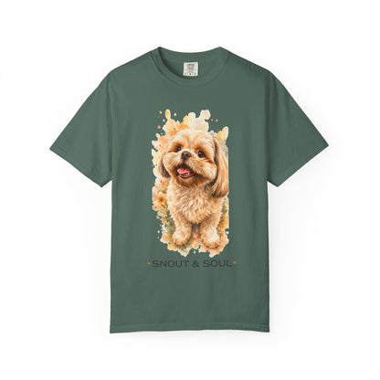 Snout & Soul Shih Tzu T-Shirt — Cute Dog Portrait Tee for Pet Lovers