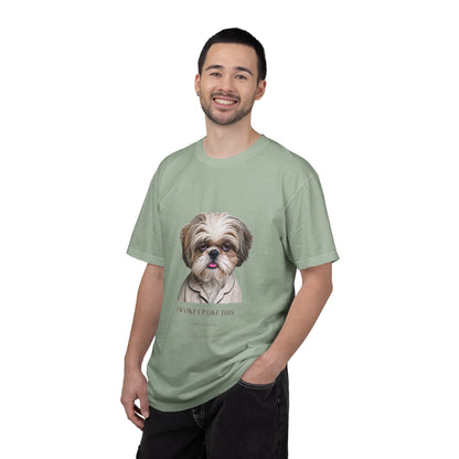 I Woke Up Like This — Shih Tzu Comfort Colors Tee | Dog Mom Shirt | Vintage Wash